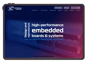 Mockup d'une tablette tactile affichant un site web